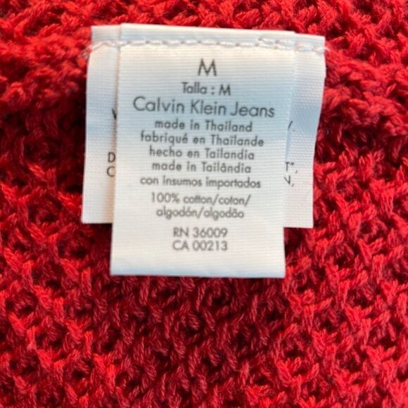 NWT Calvin Klein Jeans Persimmon Cowl Neck Sweater - Picture 8 of 9